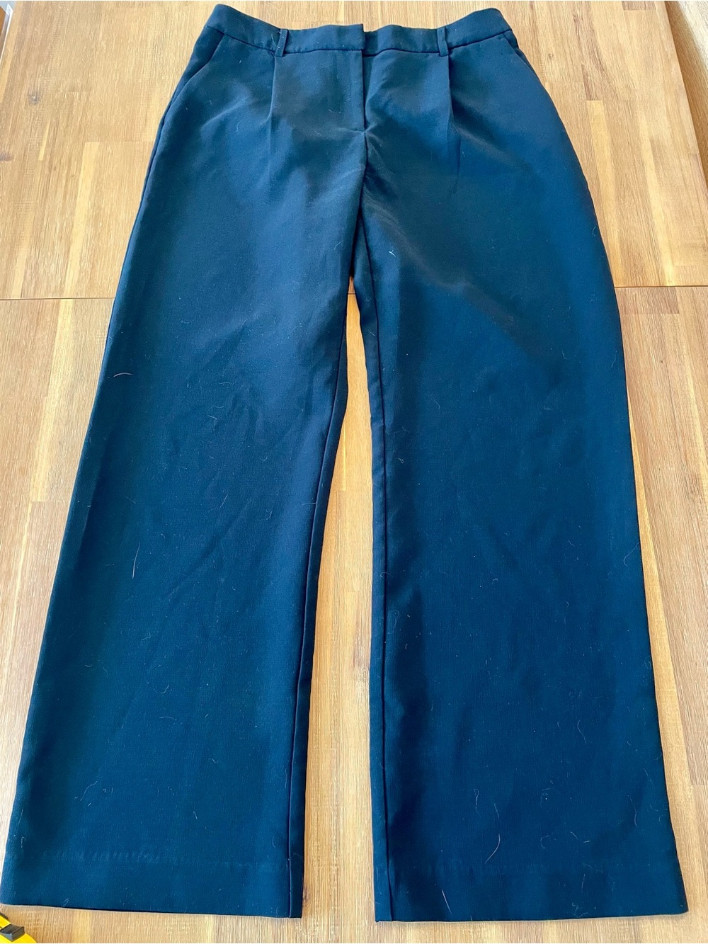 DKNY Black Women's Wide-Leg Trousers